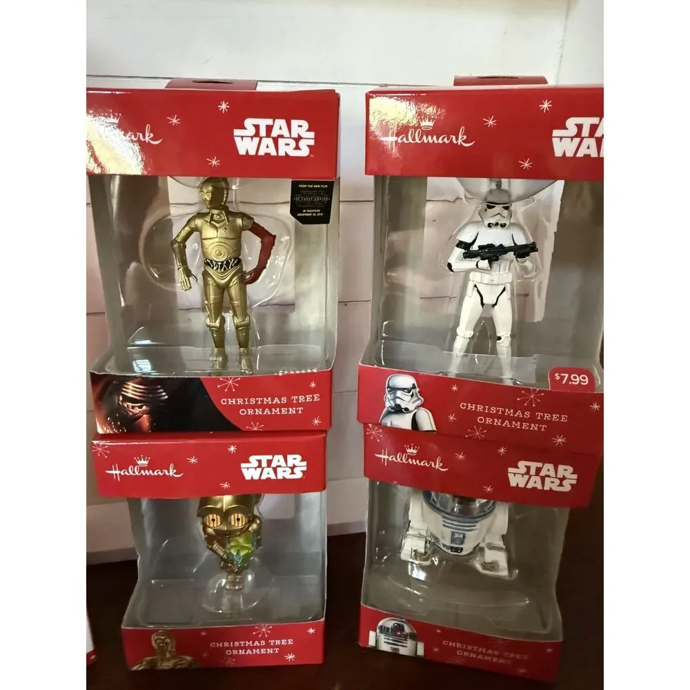 Awesome 8 piece Star Wars Lot of Holiday Ornaments and Puzzle